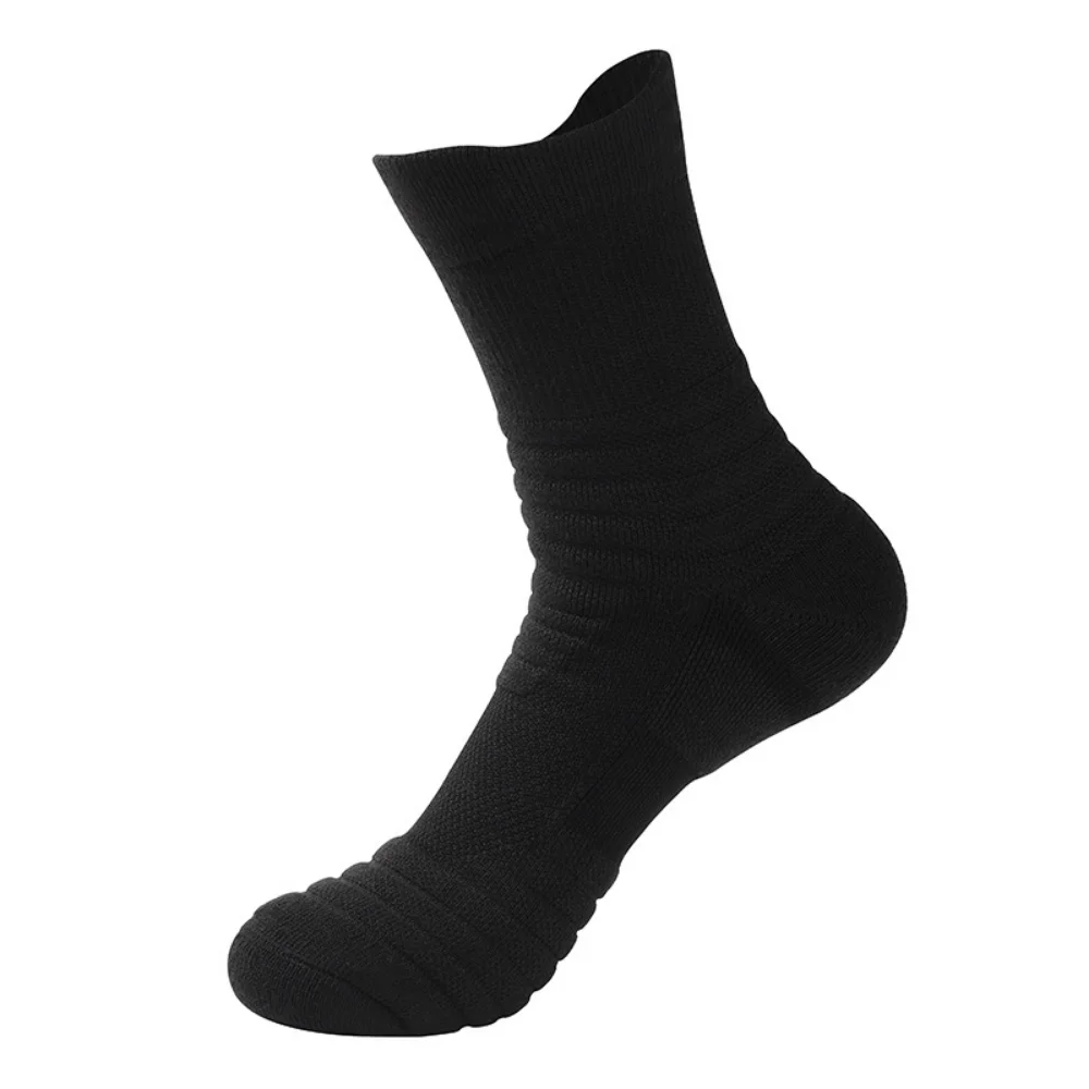 3 paare/los Herren socken Kompression strümpfe atmungsaktive Basketball-Sport-Rad socken feuchtigkeit transportierende hochela tische Schlauchs ocken – Detail 7