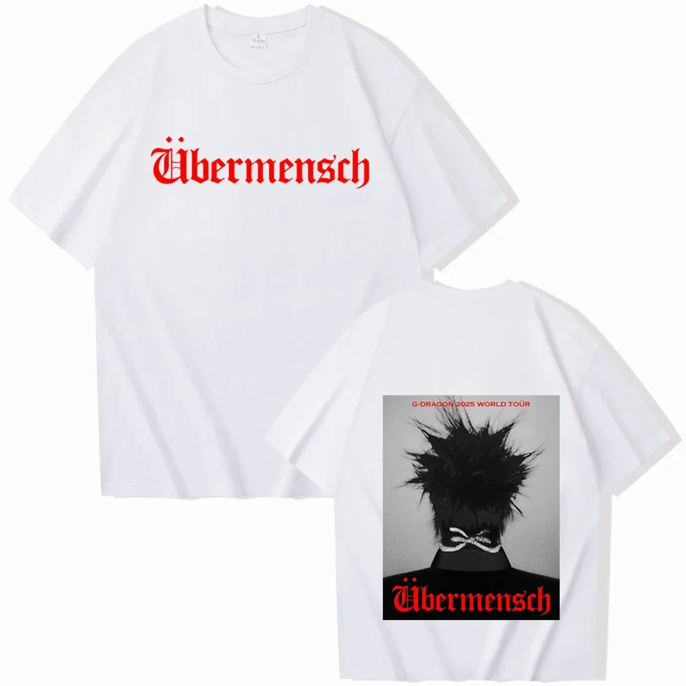 G-Dragon 2025 World Tour T-shirt Man Women Harajuku O-neck Summer