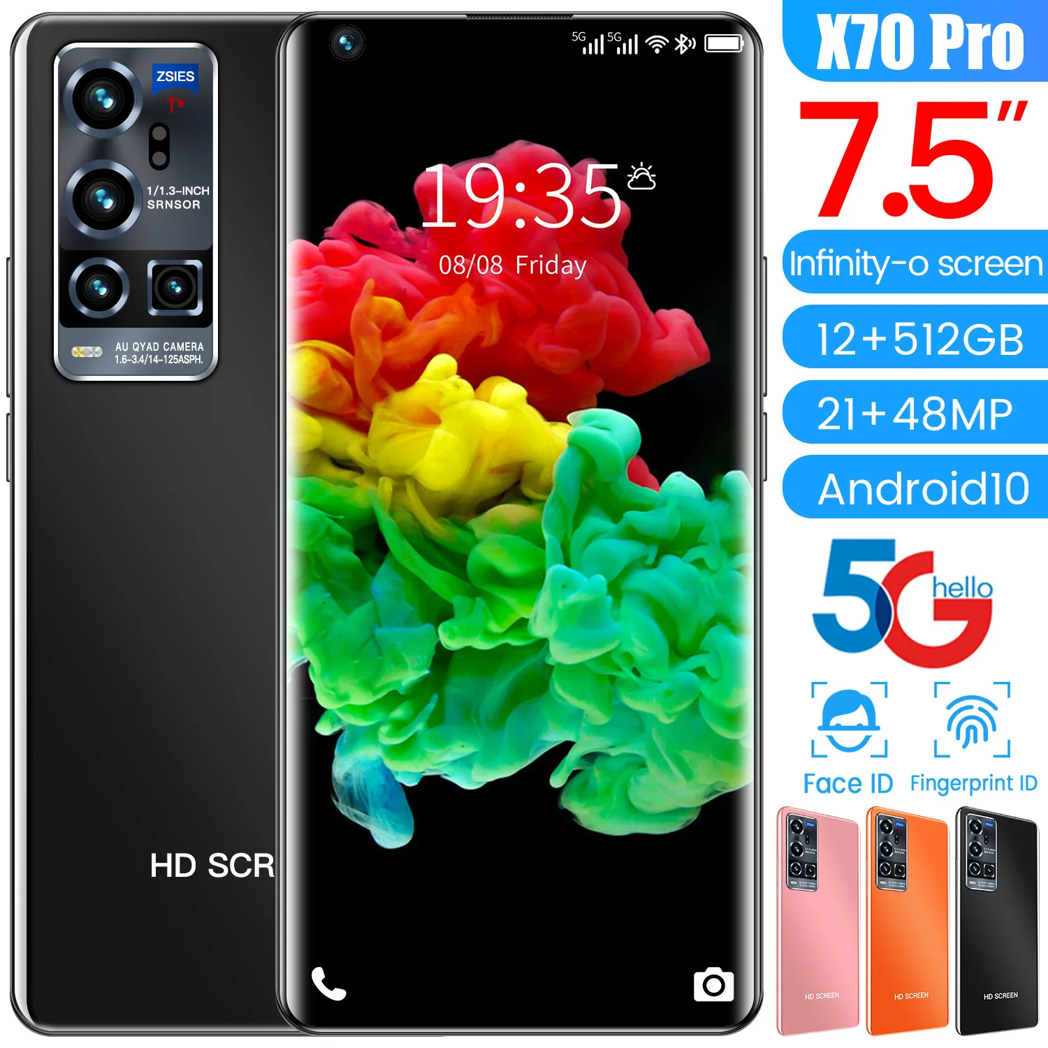 Смартфон X70 Pro 12 Гб ОЗУ 512 ПЗУ телефон с двумя SIM-картами разблокированный | Отзывы и видеообзор