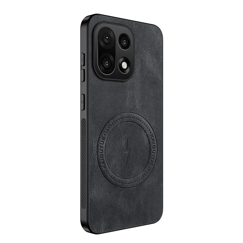Soft Leather Texture Magnetic Phone Case with Wireless Charging Compatibility