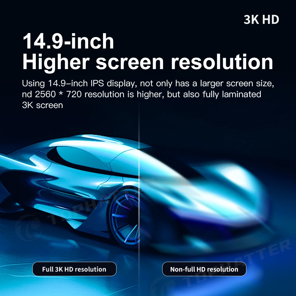 Car Stereo Head Unit 14.9 3K 2560*720 Car Radio For BMW 5 Series GT F07 CarPlay Android Auto Multimedia Player 360 3D Cam Navi Display DSP