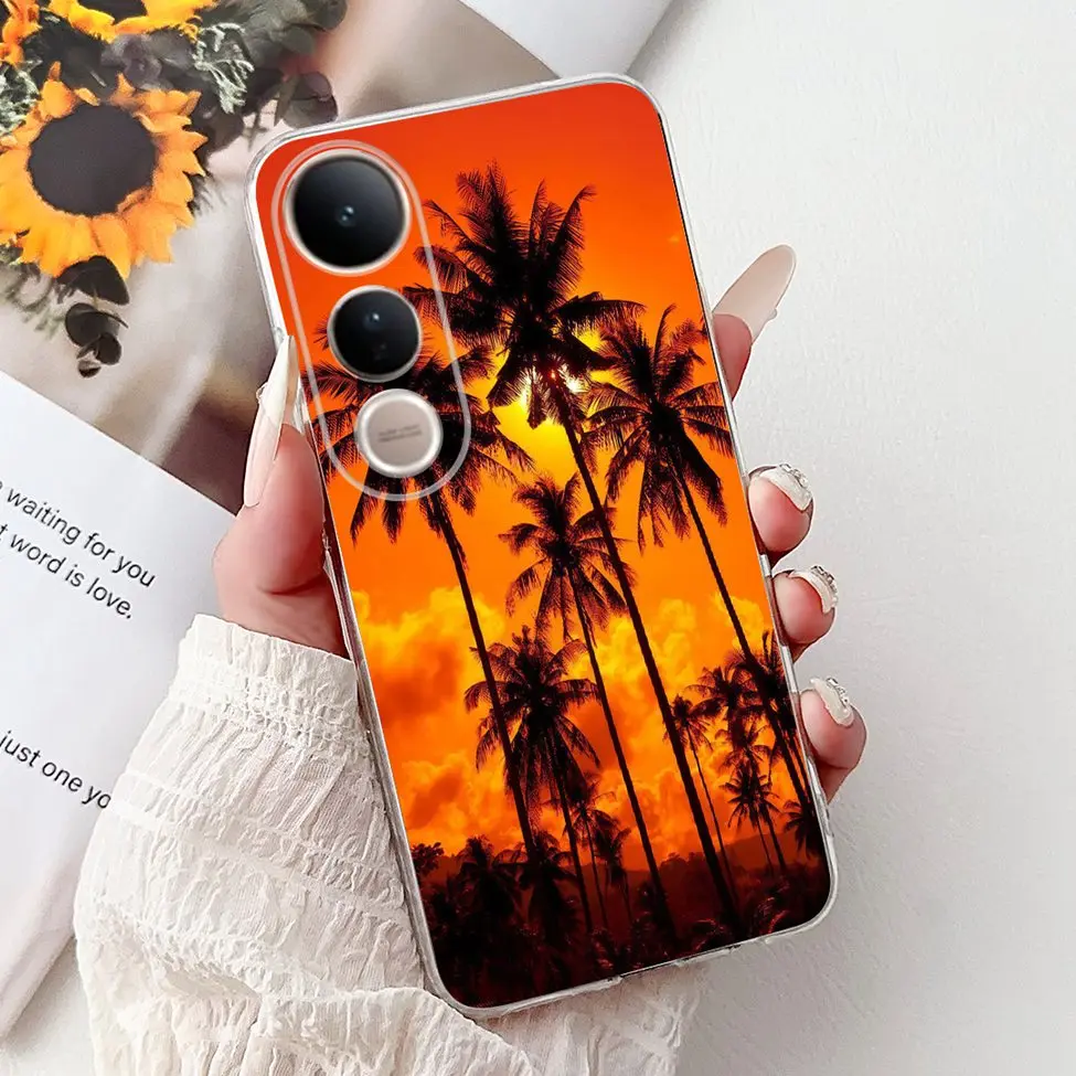 Cute Cat Luxury Fashion Floral Painted Back Cover - Stylish and Fun Phone Case
