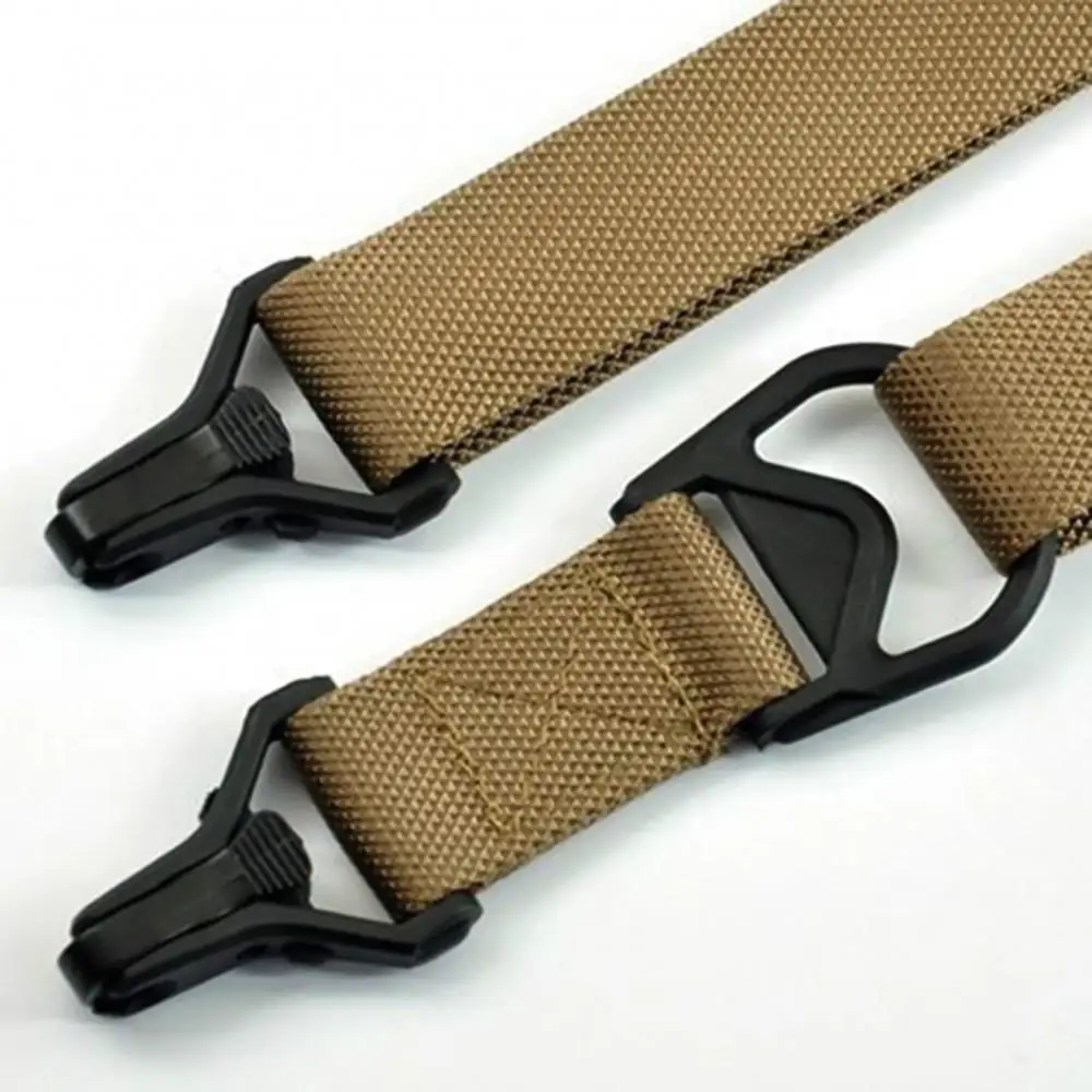 Gun Sling Nylon Outdoor Sports 2 Point Rifle Sling Clasp 100Kg Max Load Belt Strap War Paintball Hunting Military Strap Gun Sling