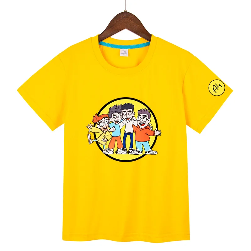 

Детская футболка с изображением алфавита А4 и ламбы, 100% хлопок, Влад А4, детские футболки с коротким рукавом, повседневные Модные топы для мальчиков и девочек