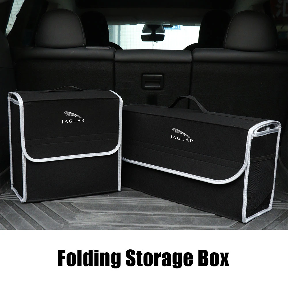 Car Trunk Storage Bag Collapsible car storage box For Jaguar XF XE XJ XJ8 X351 F Pace X Type F Type Necklace Tijera Ropa Llavero car storage bag