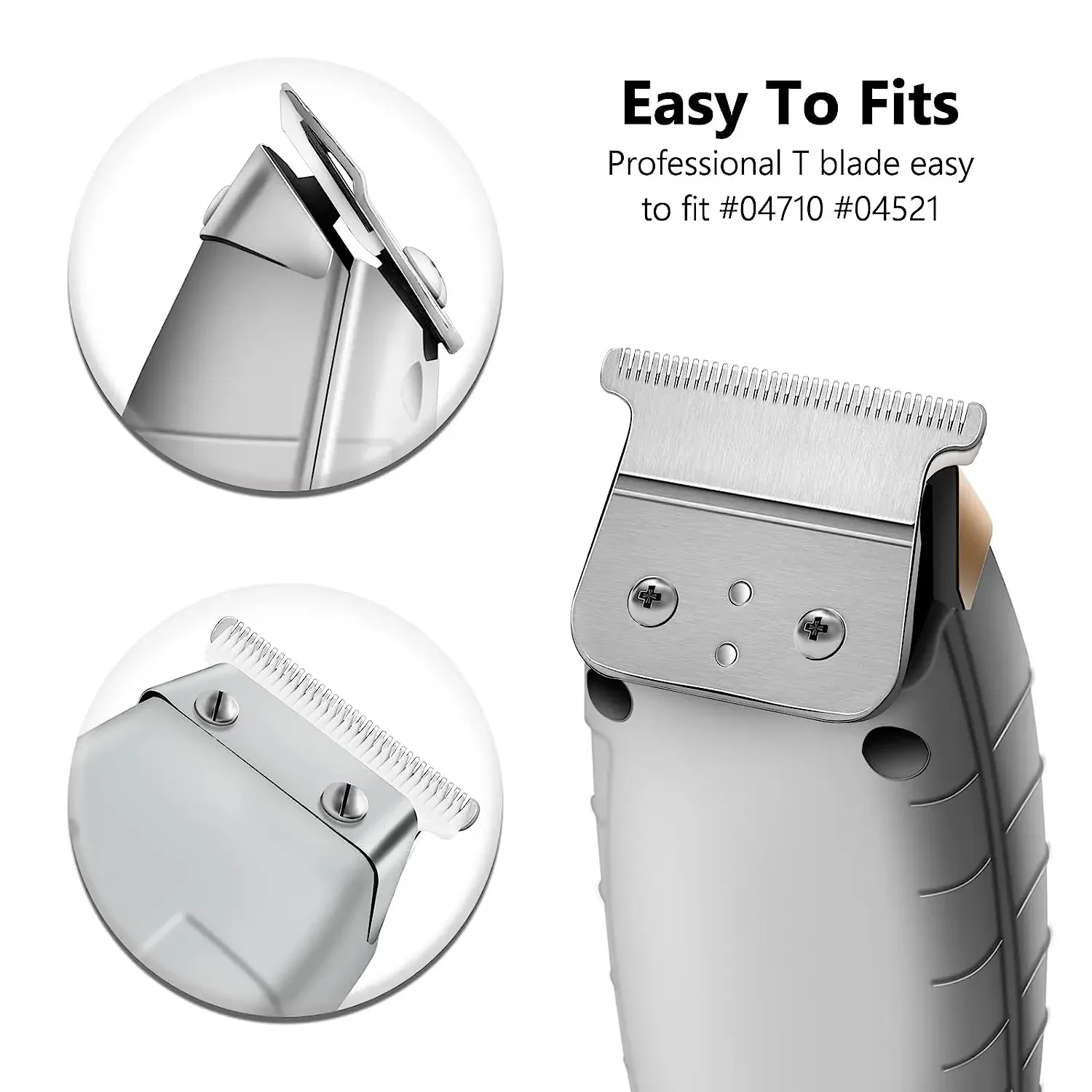 Pro Replacement T Blade Compatible with Andis Trimmer Outliner GO,GTO,GTX, SL, SLS Headliner LS2,LS3 Ceramic & Carbon Steel