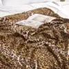 Leopard Print Blanket Fleece Throw for Bed Sofa Travel and Camping, Super Soft Cozy Fluffy Plush Print Blanket for All Seasons 5