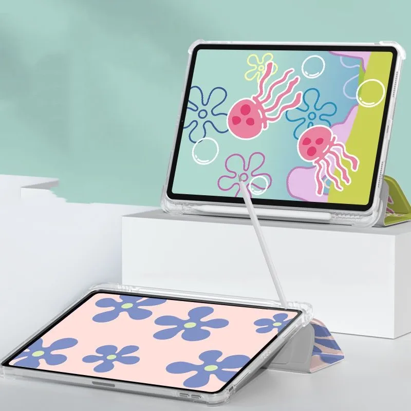 Capa de Lápis para Ipad Funda Case para Ipad Air 9.7 10.2 10.5 10.9 Pro 11 12.9 10.9 9ª Geração 8ª Geração 2023 - Imagem 3