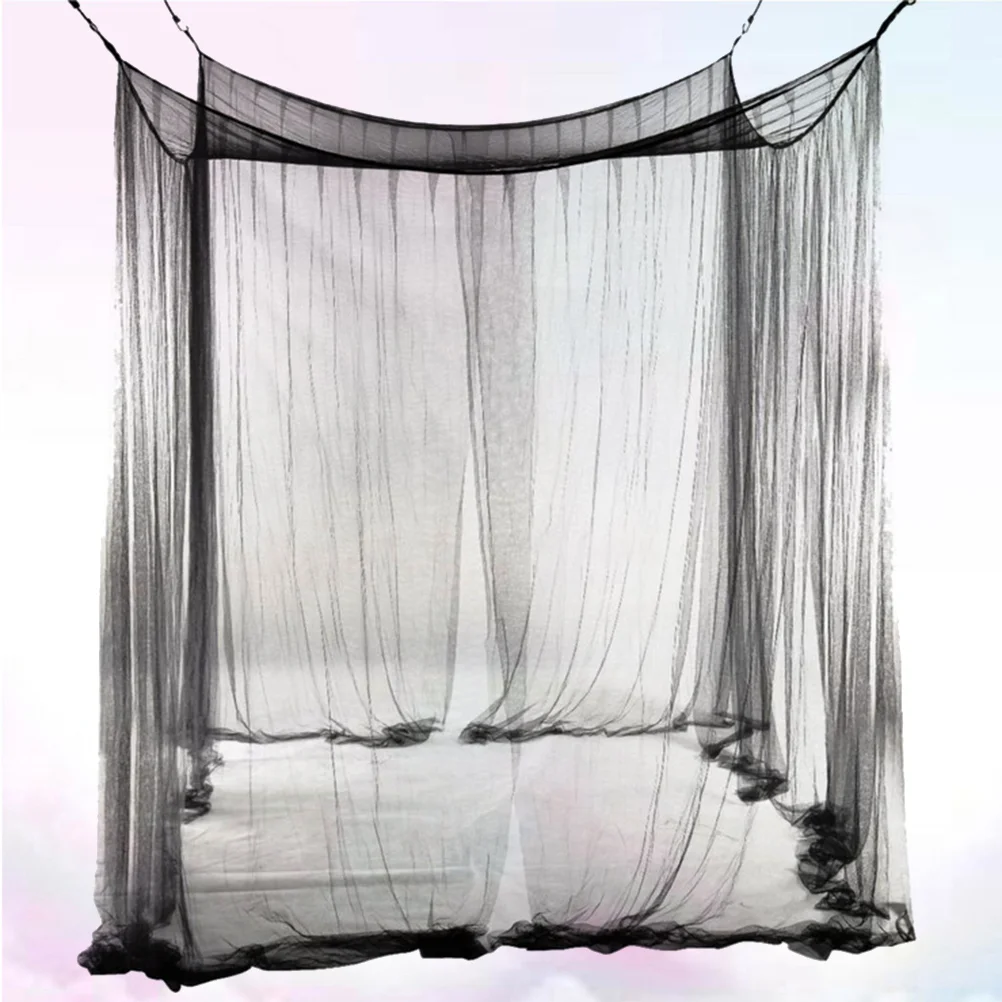 

Bedroom Mosquito Net Large Square Bed Canopy Netting Bed Curtain for Home Hotel Indoor Bedding