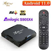 X96Max Plus Ultra TV Box Android 11 Amlogic S905X4 4GB/32GB 4GB/64GB TV BOX AV1 8K Wifi BT X96 Max Media Player TV Set Top Box