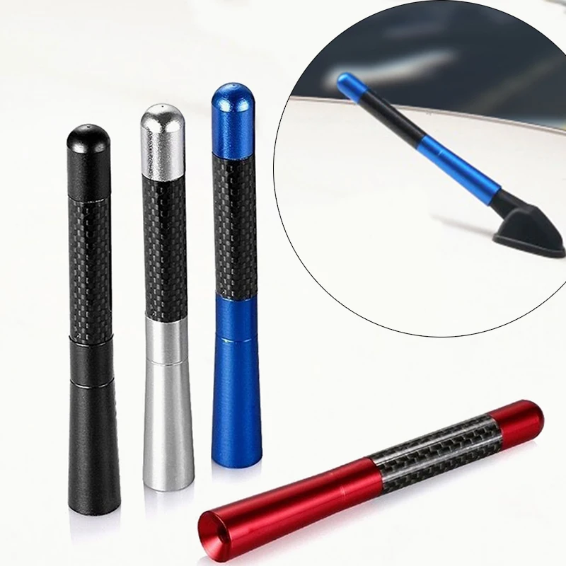 

Universal 12CM Carbon Fiber Radio Aerial Radio Aerial Antenna Radio FM/AM Metal Receiving Antennas Short Stubby Mast Antenna
