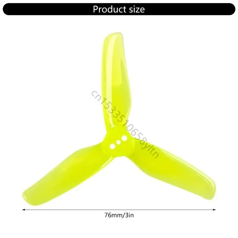 8pcs T3028 3인치 소품 팩 3개의 패들 리프 프로펠러는 FPV UAV 수리 T5EE를 위한 안정적인 확장 항공편을 설정합니다.