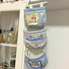 Sanrio Hello Kitty Door Storage Hanging Bag Wall Fabric Hanging Hairpin Sundries Storage Rack Layered Jewelry Organizer Box Cute 6