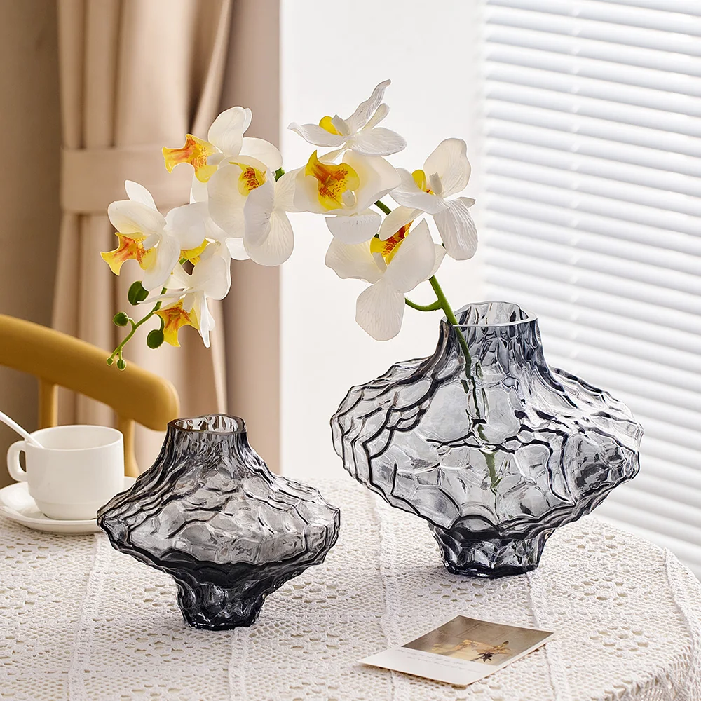 

Aesthetic Decorative Vases Creativity Hydroponic Plant Vases Ice Crack Vase for Flowers Decoration Living Room Flower Home Decor