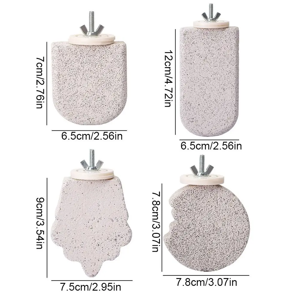 Pumice Parrot Stand Board Claw Grinding Tooth Grinding Bird Perch Stand Detachable Birdcage Accessories Bird Resting Platform