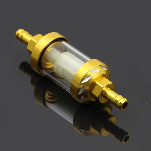 Universal 8mm CNC Aluminum Alloy Glass Gas Fuel Oil Filter For Motocross Dirt Pit Bike ATV Buggy Quad Motorcycle Parts - Image 10