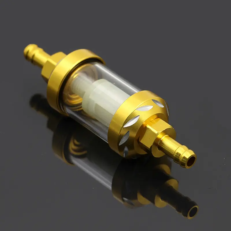 Universal 8mm CNC Aluminum Alloy Glass Gas Fuel Oil Filter For Motocross Dirt Pit Bike ATV Buggy Quad Motorcycle Parts - Image 10