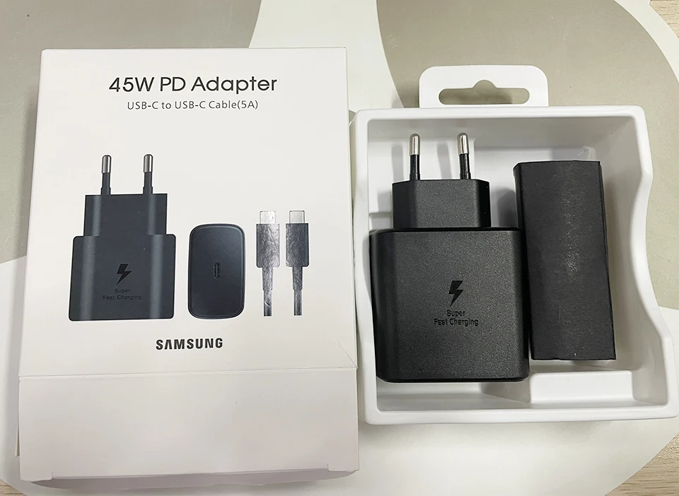 skranke forlænge Diktat Samsung Charger Pd 45w Type C Chargeur Samsung Super Fast Charging 2.0  Cargador 25w Galaxy S23 S22 Note 20 Tab S8 USB C Cable