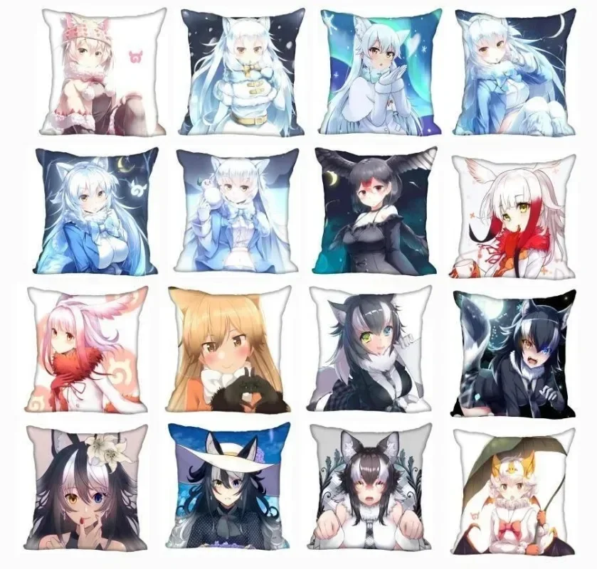 

Наволочка для подушки с рисунком из аниме Kemono Friends