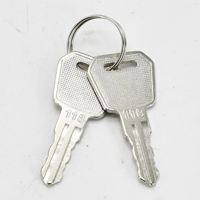 Key 2 Pcs 1115-500016-00 Marked 118 Compatible with Big Joe EP Equipment Electric Pallet Jacks E30 EZ30 EPT20-15ET EPT20-18EA