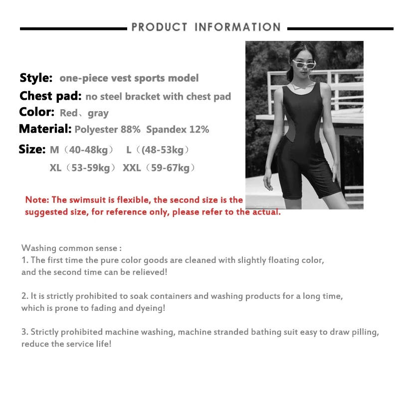 Women Quick Dry One Piece Swimsuit Female Water Sports Sleeveless Knee-length Sun-protection Beach Surf Swimming Suit One Piece Swimsuit Women Swimsuit