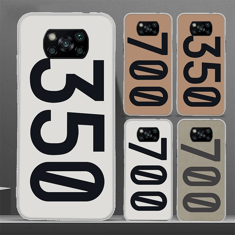 350 700 Custodia Per Telefono Yeezy-Design Per Xiaomi Poco X3 Gt X4 X5 Pro Nfc M3 M2 M4 F3 F2 F1 Mi Note 10 Lite A3 A2 A1 Coque Shell