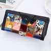 Women's Leather Clutch Bag Leather Stitching Long Wallet Mobile Phone Wallet Leather Iron Frame Wallet 3