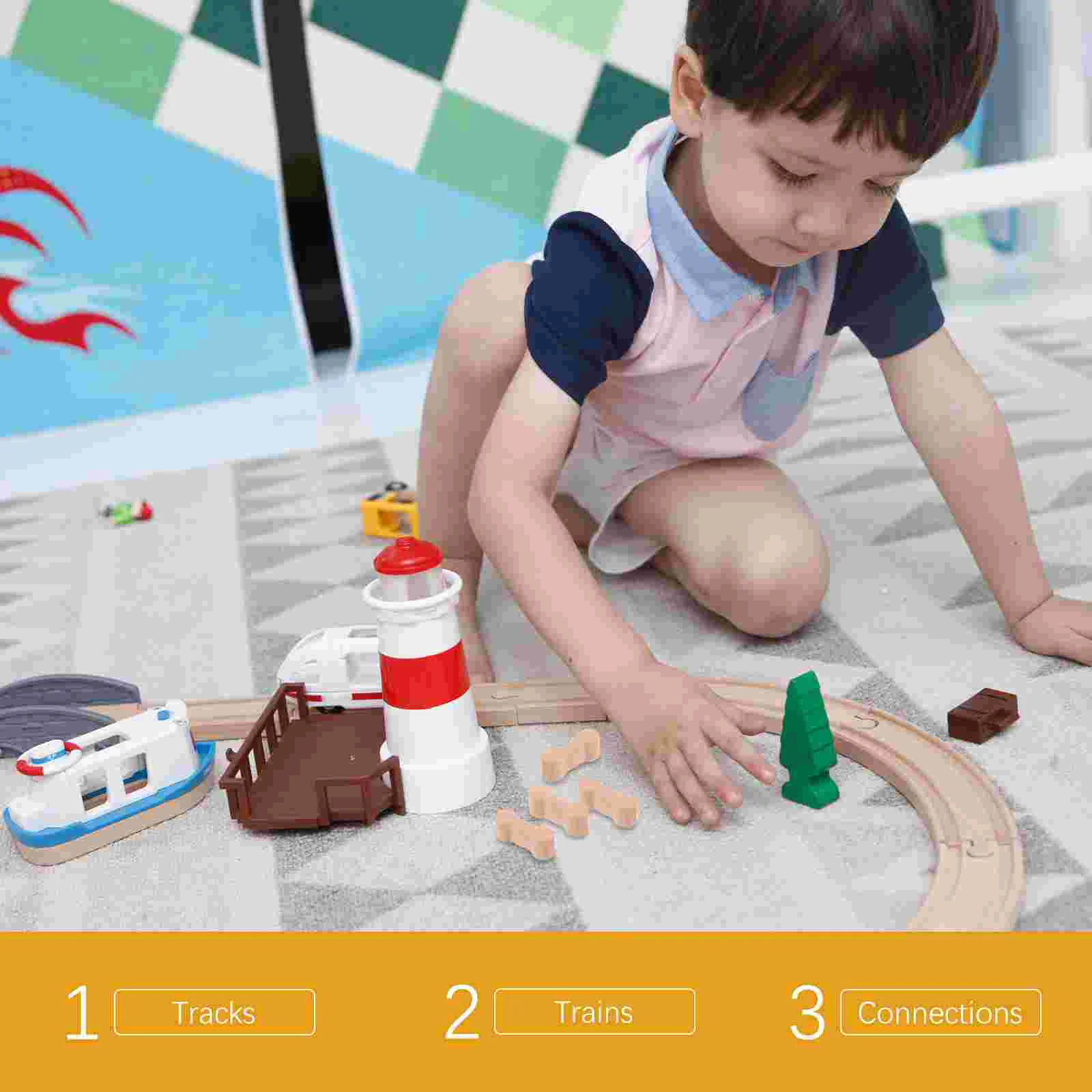 10pcs Wooden Train Tracks Connectors Track Connectors Wooden Train Adapters Track Connector