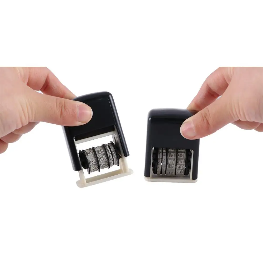 워드휠 영어 씰 용품 금속 DIY 엠보스 롤러 계정 사무용품 머드 세트 날짜 씰 날짜 스탬프
