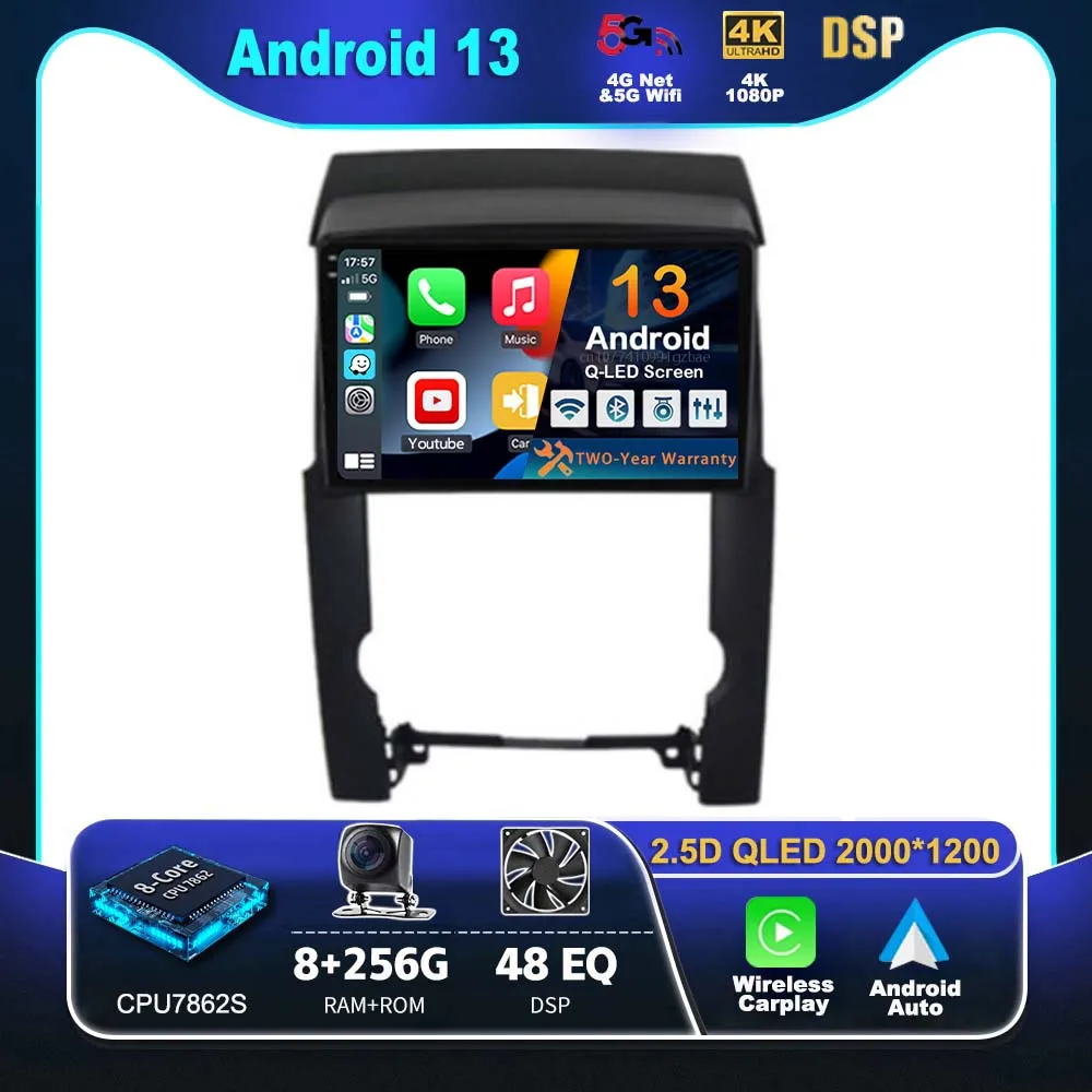 

Android 13 Carplay Car Radio For Kia Sorento 2 XM 2009 - 2012 Multimedia Video Player Navigation GPS Stereo 2Din DVD WIFI+4G DSP