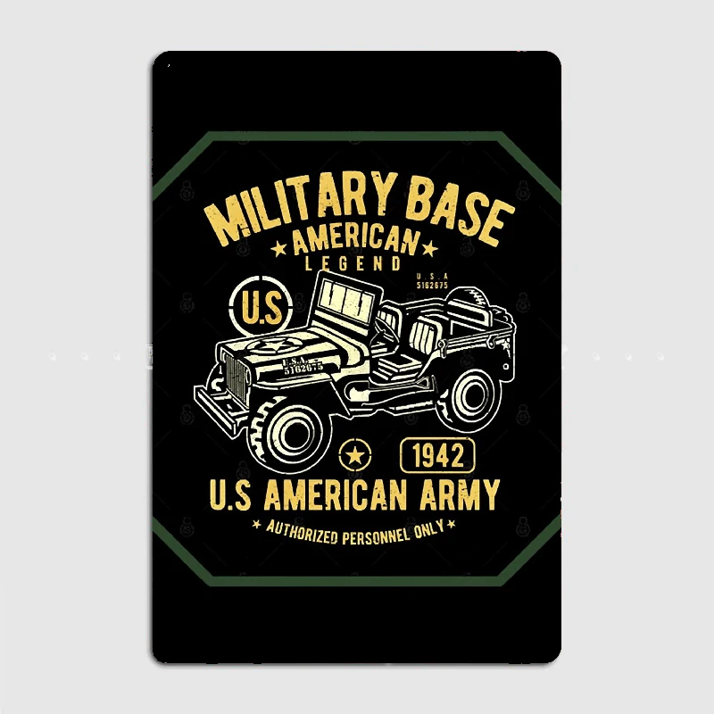 Jeep Willy Poster Metal Tin Sign Truck Indoor And Outdoor Home Bar Coffee Kitchen Wall Decoration