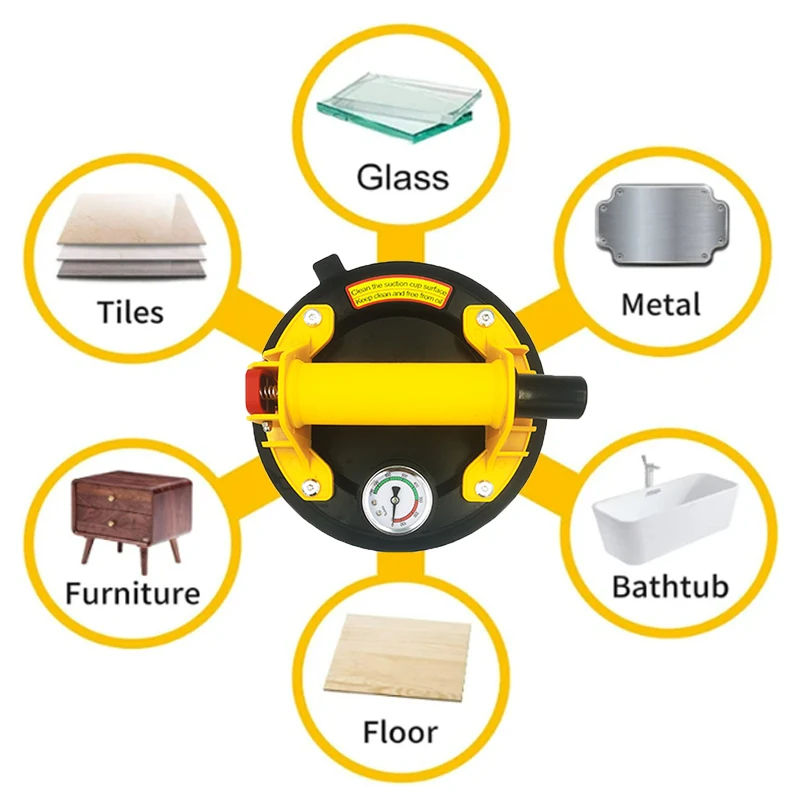 كوب شفط مكنسة كهربائية يدوي، بقدرة رفع 250 كجم، بق...