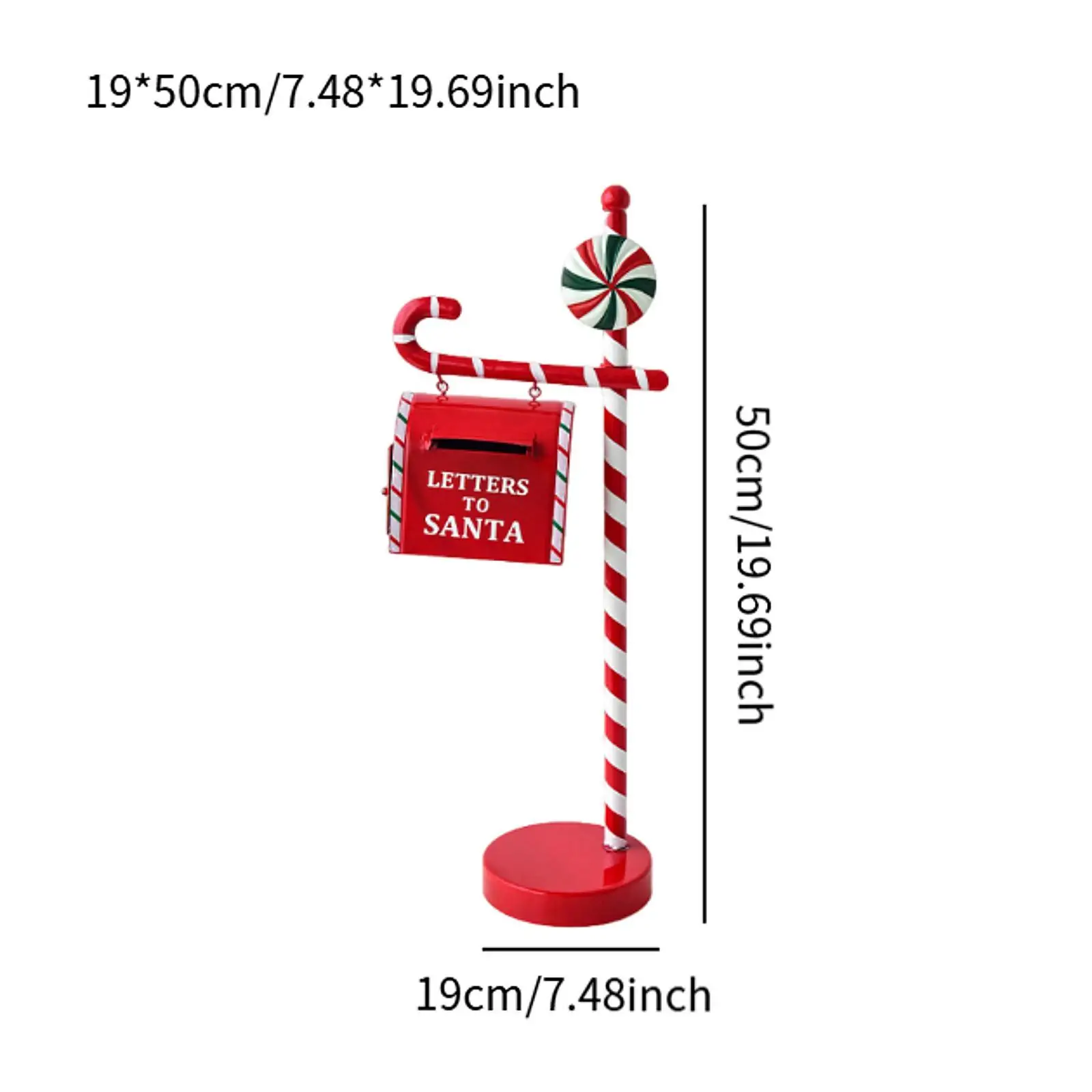 Christmas Mailbox Statue, Christmas Decorations, Creative, Garden Decoration, Metal Sculpture, Mailbox Figure