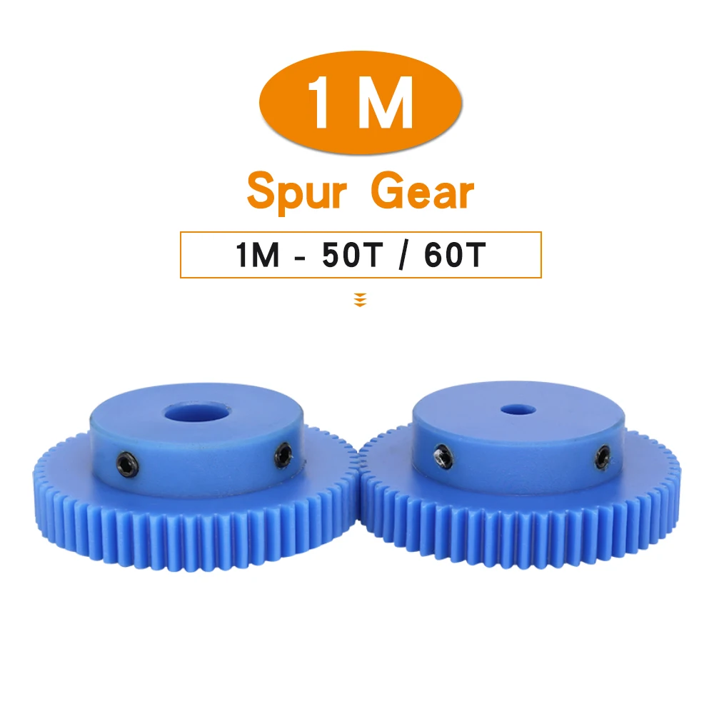 Transmissão de Engrenagem Azul Spur Engrenagem Plástica 1m50t 60t Bore Tamanho mm mm 10 mm 12 mm 14 mm 15 mm Dentes 10 Milímetros Peças de