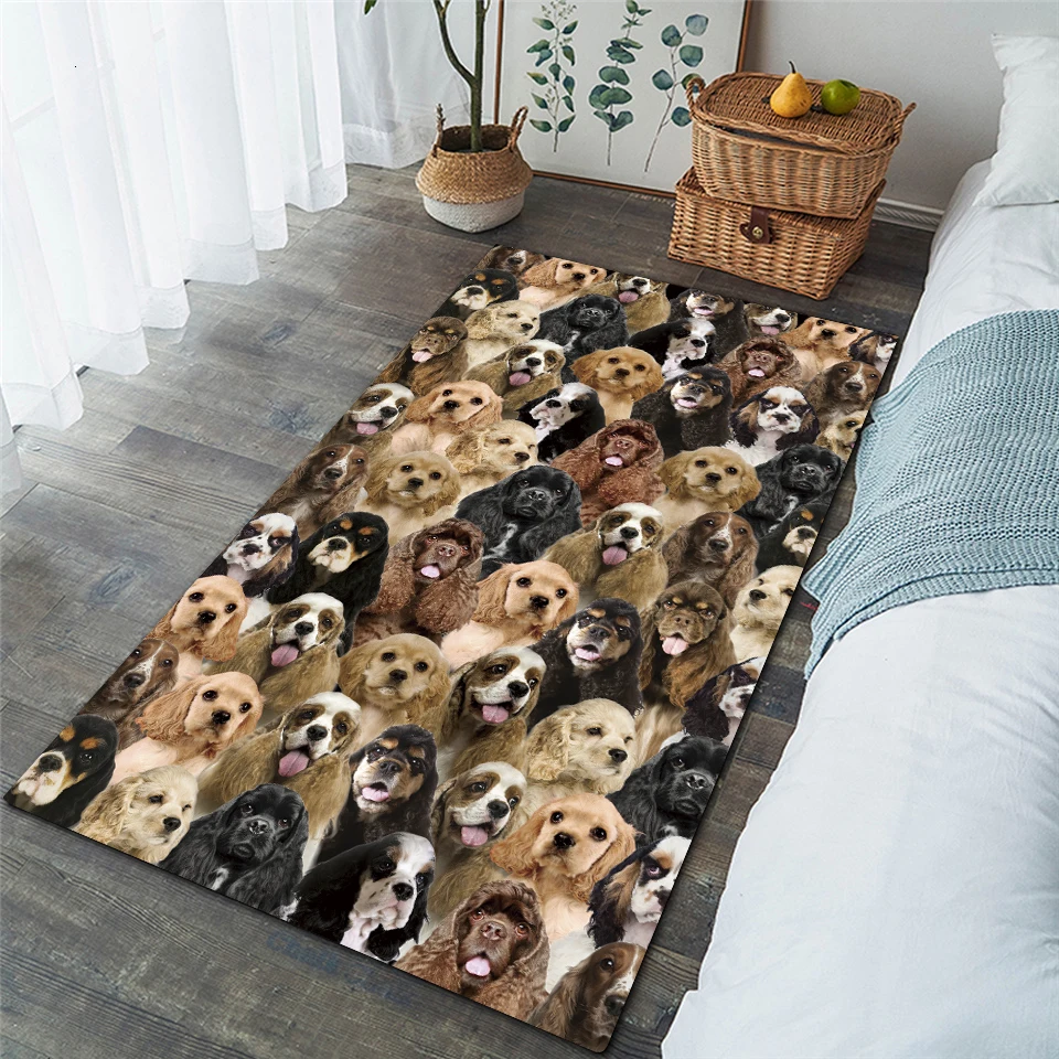 

Dog Area Rug You Will Have A Bunch of American Cocker Spaniels 3D Printed Rugs Mat Rugs Anti-slip Carpet Home Decoration