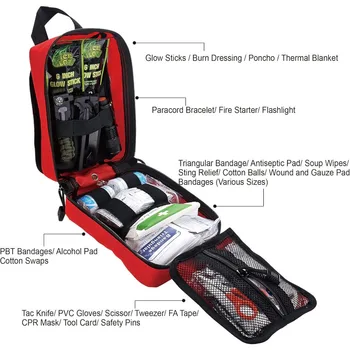 EVERLIT 250 Pieces Survival First Aid Kit IFAK EMT Molle Pouch Survival Kit Outdoor Gear Emergency Kits Trauma Bag for Camping 3