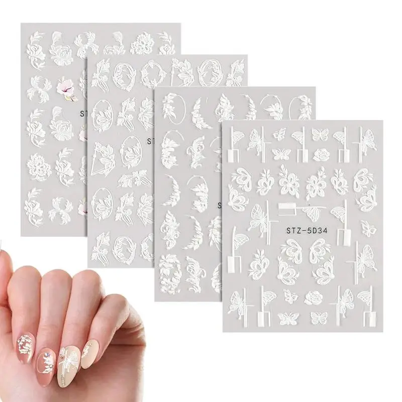 

Spring Flower Nail Stickers For Nail Art Water Transfer Nail Decals Nail Decorations For Nails Supply Watermark DIY Art Decal