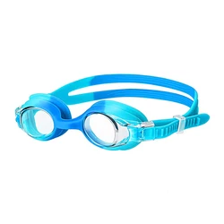 Children's Waterproof Anti-Fog UV Protection Swim Goggles (Blue)
