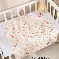 Cozy 80x80cm Cotton Muslin Baby Blanket and Towel Set (Strawberry)