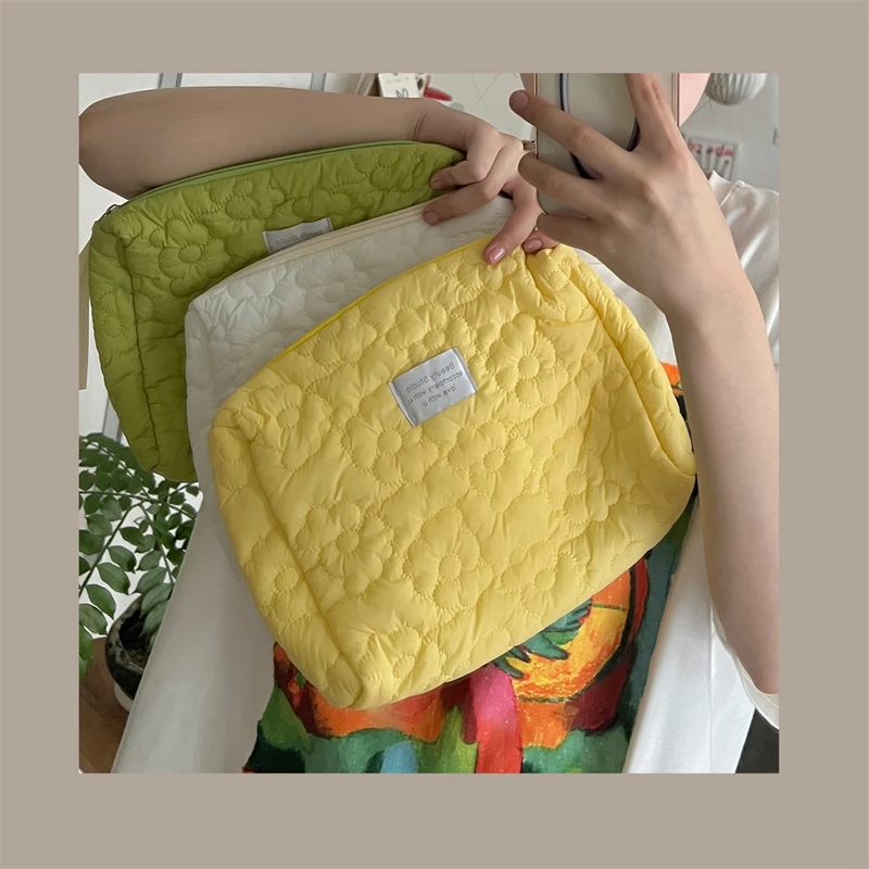 플라워 패턴 여성 메이크업 가방, 세면 용품, 화장품 정리함 지퍼 가방, 여행 워시 파우치, 여성 메이크업 가방