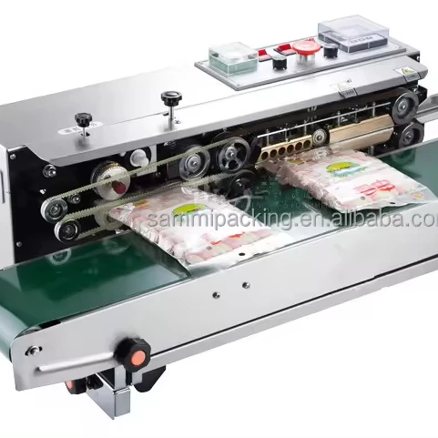 

FRD-1000 Continuous Band Sealer Ink Coding Machine Hot Sale Semi-Automatic Beverage Carton Packaging Manufacturing Plant PLC