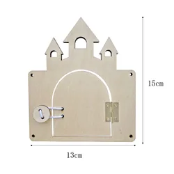 DIY Busy Board Accessories: Montessori-Inspired Sensory Lamps and Doorbell for Hands-On Learning and Color Recognition in Children (Castle)