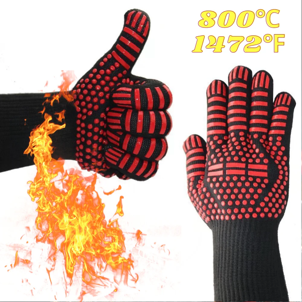 Pizza Oven Accessories Cleaning Brush Ash Rake Pizza Turning Spinner Fork oven gloves BBQ Tool Stove Brush Grill Grill Scraper