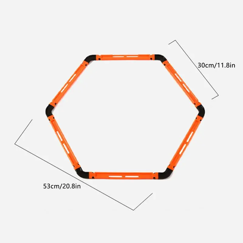Kółka do do grania w piłkę nożną sprzętu sześciokątna zwinność do ćwiczeń nóg kółka do gry w badmintona do koszykówki