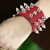 New Mainstream Rock Spiked Rivet Conical Stud Wide Leather Cuff Bracelet For Men And Women Punk Gothic Neutral Bracelet Jewelry 4