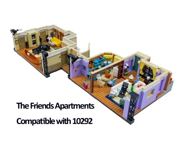 

Классическая ТВ-серия, здание в центре города для друзей, плантация друзей 10292, кофейня, строительная игрушка, украшение для дома