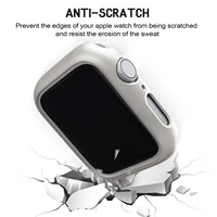 3 pièces coque rigide pour Apple Watch 45mm 41mm 38mm 42mm 40mm 44mm cadre de protection pare-chocs mat pour iWatch SE 9 8 7 6 5 4 3 2 5