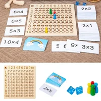Montessori Multiplication Wooden Board Game Kids Learning Educational Toys 99 Multiplication Table Math Addition Teaching Aids 2