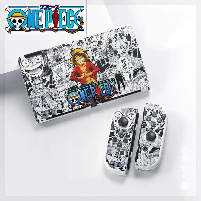 

ONE PIECE Luffy Case For Nintendo NS Protective Cover Anime Law Soft TPU Shell For Switch Oled Accessories Shockproof Cases Gift