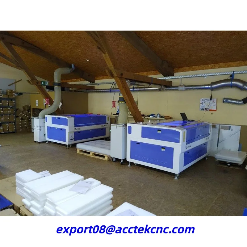 آلة قطع بالليزر AccTek AKJ1390 بمساحة عمل 1300*900 مم، قاطع ليزر CO2 للمواد غير المعدنية كالخشب والحجر والخشب الرقائقي